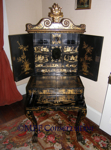 McLoughlin House Chinese Lacquer Sewing Cabinet